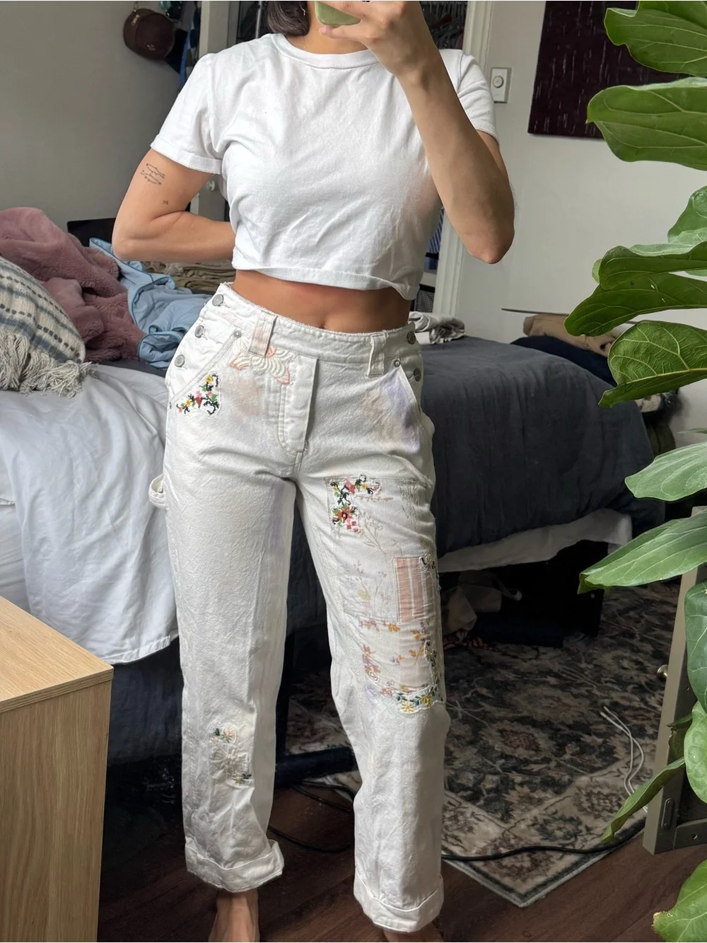 Free People patchwork jeans! - Picture 1 of 9